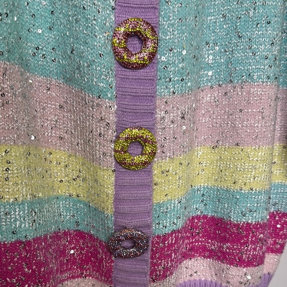 OLIVIA RUBIN Purple and Pink Cardigan Sweater - Picture 4 of 7